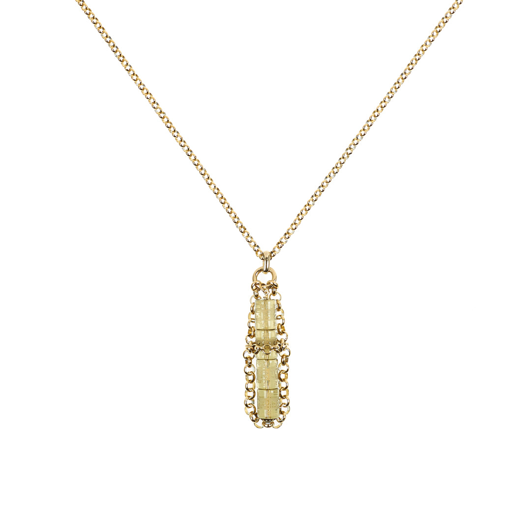 ARABELLA-MANALIDESIGN-GERALDINEBREMERWEILL-SAUTOIR-QUARTZ RUTILE GRAVE-LAITON