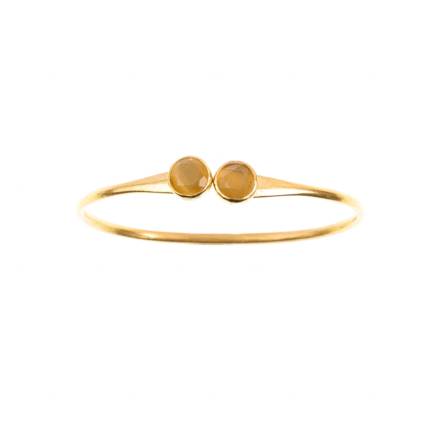 MANALI DESIGN-GERALDINE BREMER WEILL-BRACELET-JAUNE-LAITON PLAQUÉ OR-OEIL DE CHAT-KAMILA