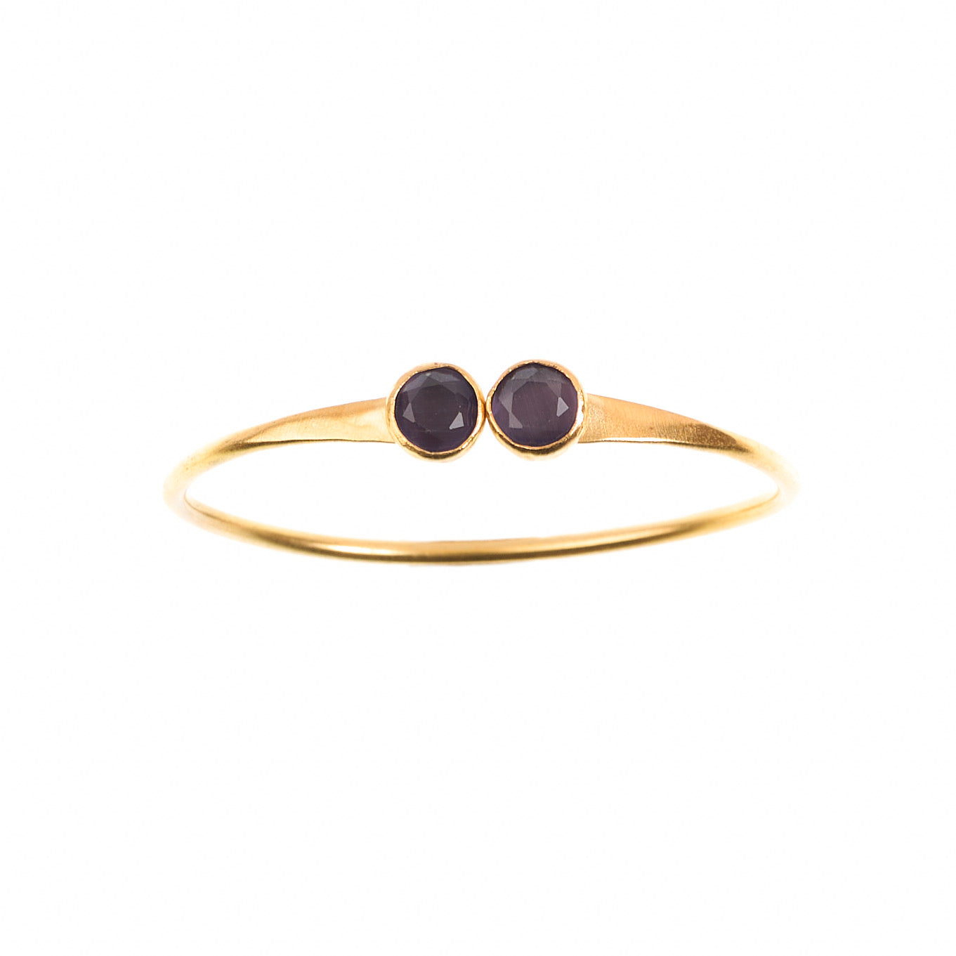 MANALI DESIGN-GERALDINE BREMER WEILL-BRACELET-PRUNE-LAITON PLAQUÉ OR-OEIL DE CHAT-KAMILA