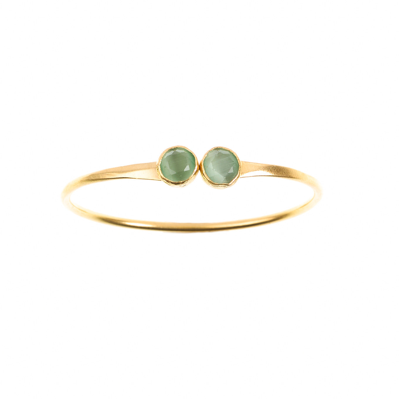 MANALI DESIGN-GERALDINE BREMER WEILL-BRACELET-BLEU LAGON-LAITON PLAQUÉ OR-OEIL DE CHAT-KAMILA