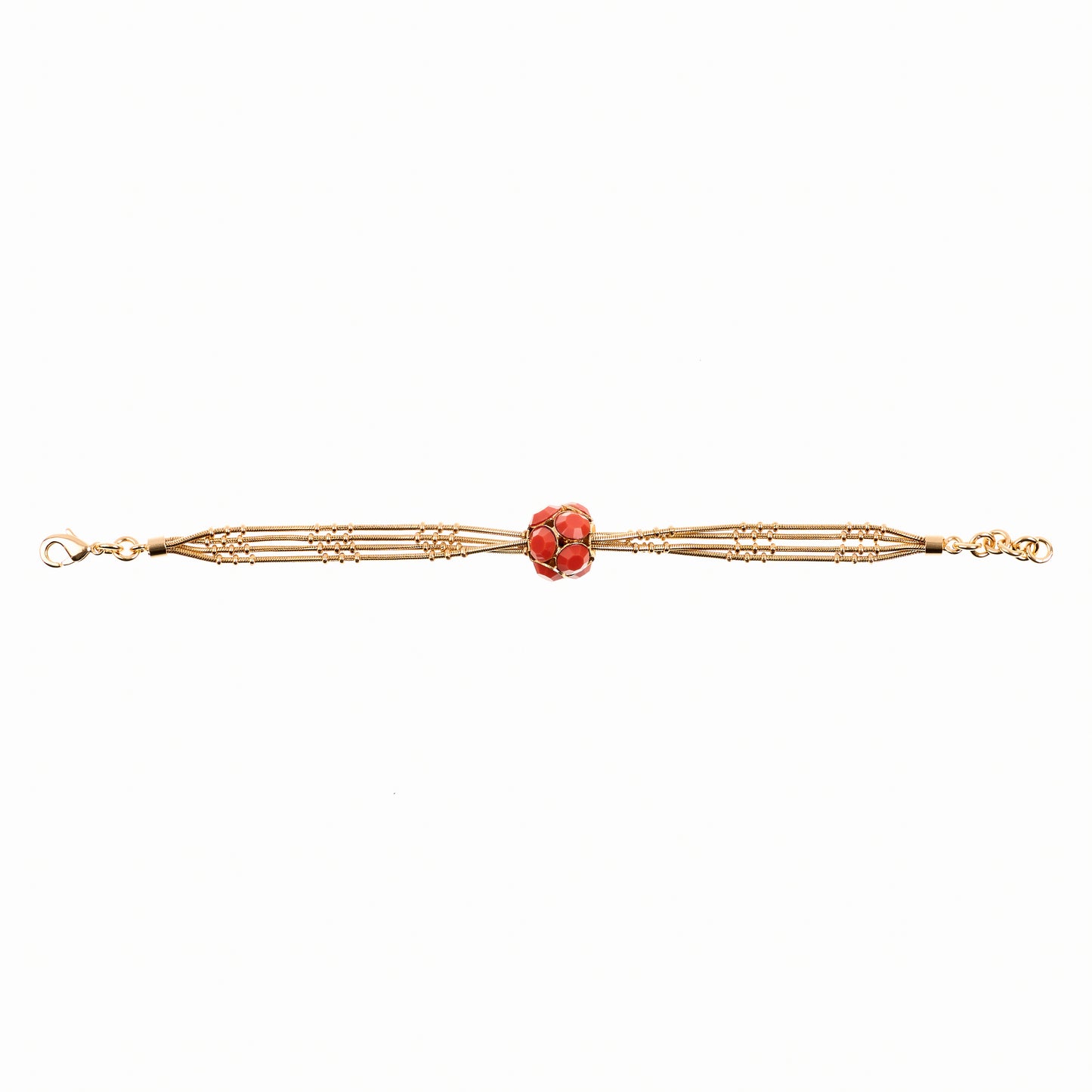MANALI DESIGN-GERALDINE BREMER WEILL-BRACELET-ORANGE-LAITON PLAQUÉ OR-CUIVRE-5% OR-BIBIANE