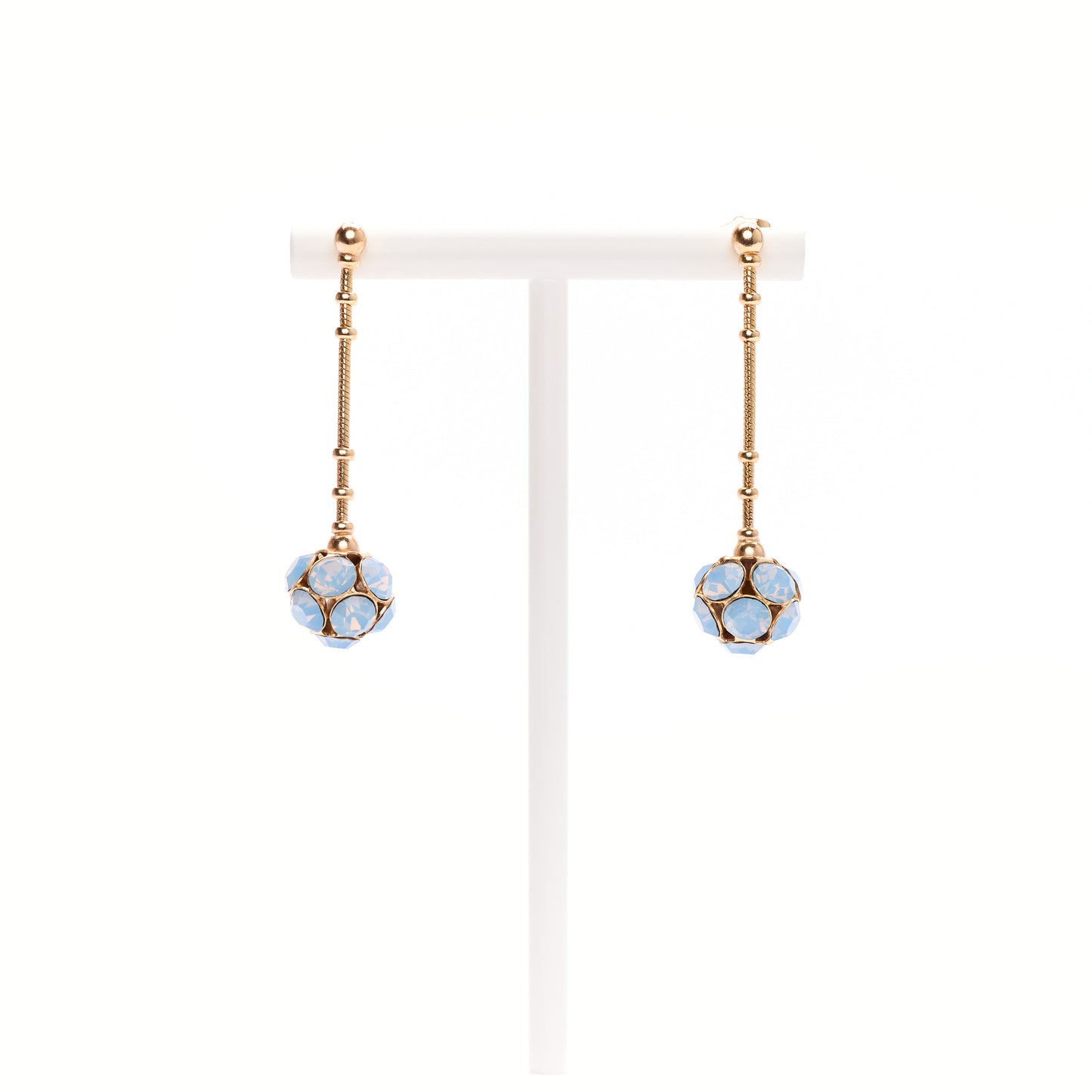 MANALI DESIGN-GERALDINE BREMER WEILL-BRACELET-BLEU CIEL-LAITON PLAQUÉ OR-CUIVRE-5% OR-STRASS SWAROVSKI-BICKY