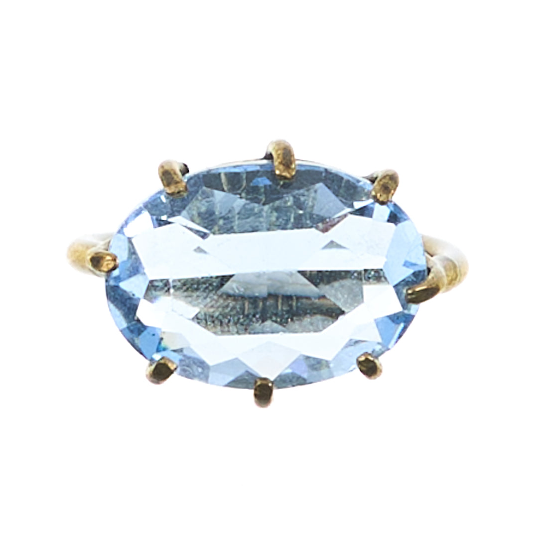 MANALI DESIGN-GERALDINE BREMER WEILL-BAGUE-AJUSTABLE-CRYSTAL DE BOHEME-PLAQUÉ OR FIN-LAITON-CRYSTAL