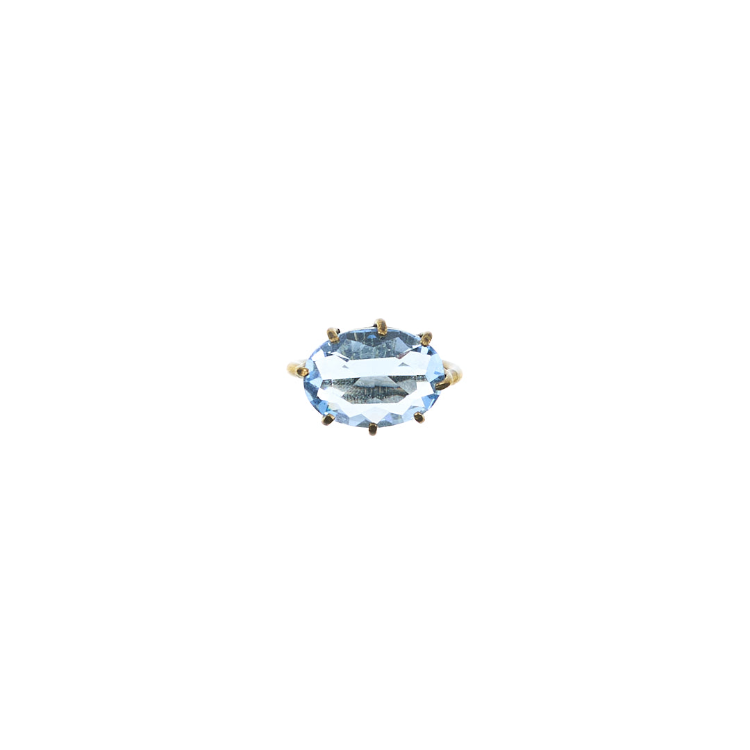 MANALI DESIGN-GERALDINE BREMER WEILL-BAGUE-AJUSTABLE-CRYSTAL DE BOHEME-PLAQUÉ OR FIN-LAITON-CRYSTAL