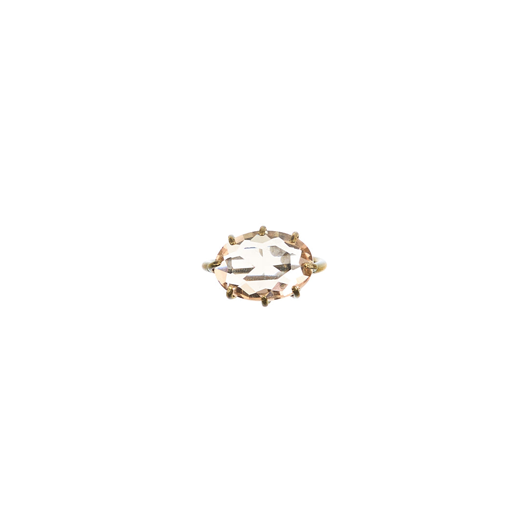 MANALI DESIGN-GERALDINE BREMER WEILL-BAGUE-AJUSTABLE-CRYSTAL DE BOHEME-PLAQUÉ OR FIN-LAITON-CRYSTAL