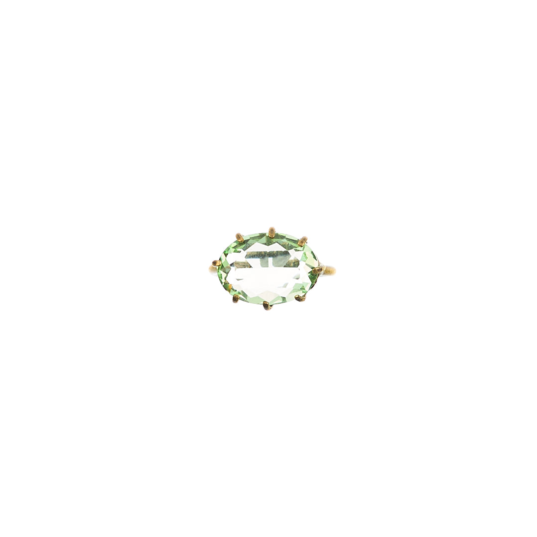 MANALI DESIGN-GERALDINE BREMER WEILL-BAGUE-AJUSTABLE-CRYSTAL DE BOHEME-PLAQUÉ OR FIN-LAITON-CRYSTAL