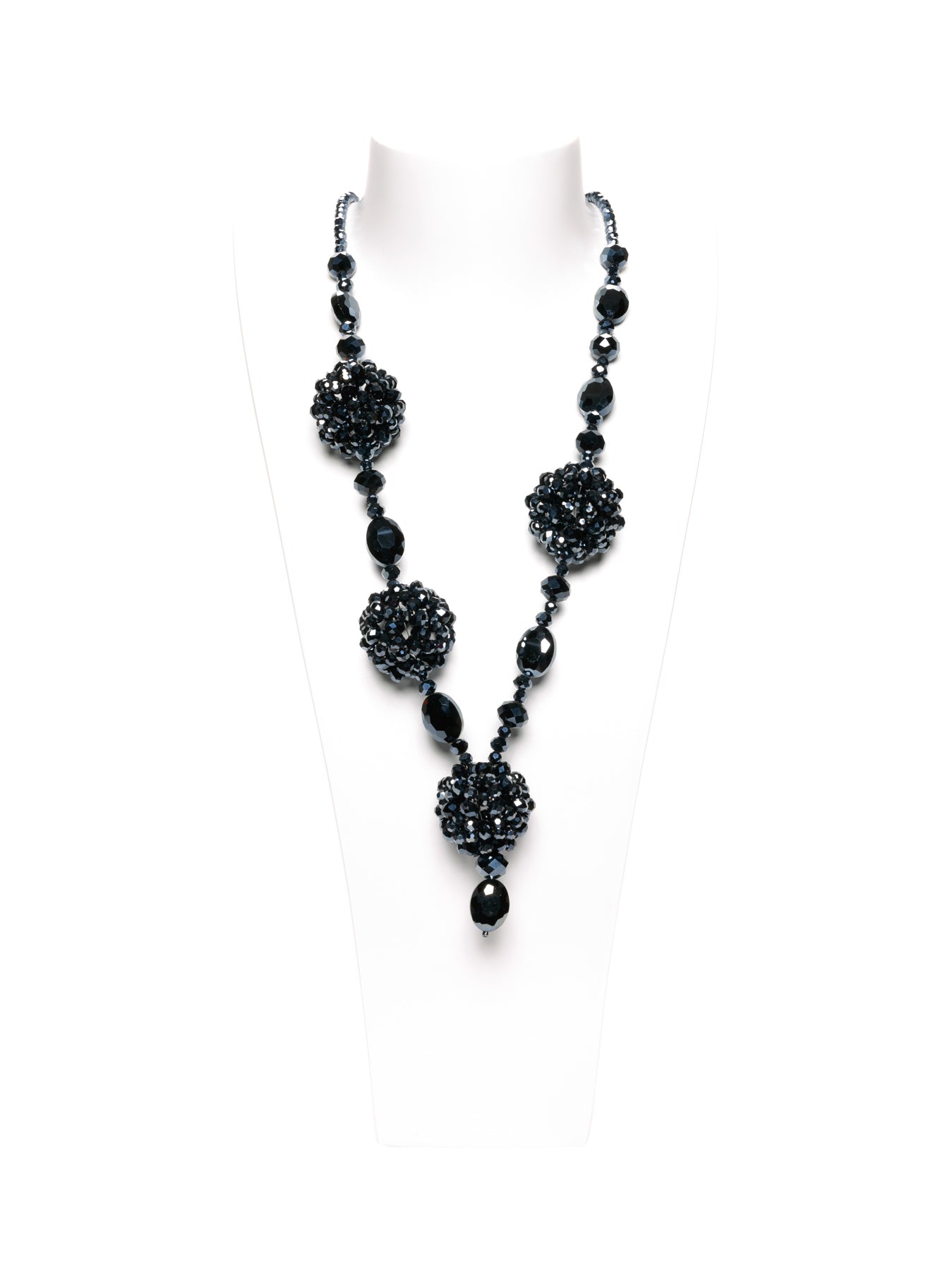 MANALI DESIGN-GERALDINE BREMER WEILL-COLLIERS-SAUTOIR-BOULES-CRYSTAL-BLEU MARINE-WALABI