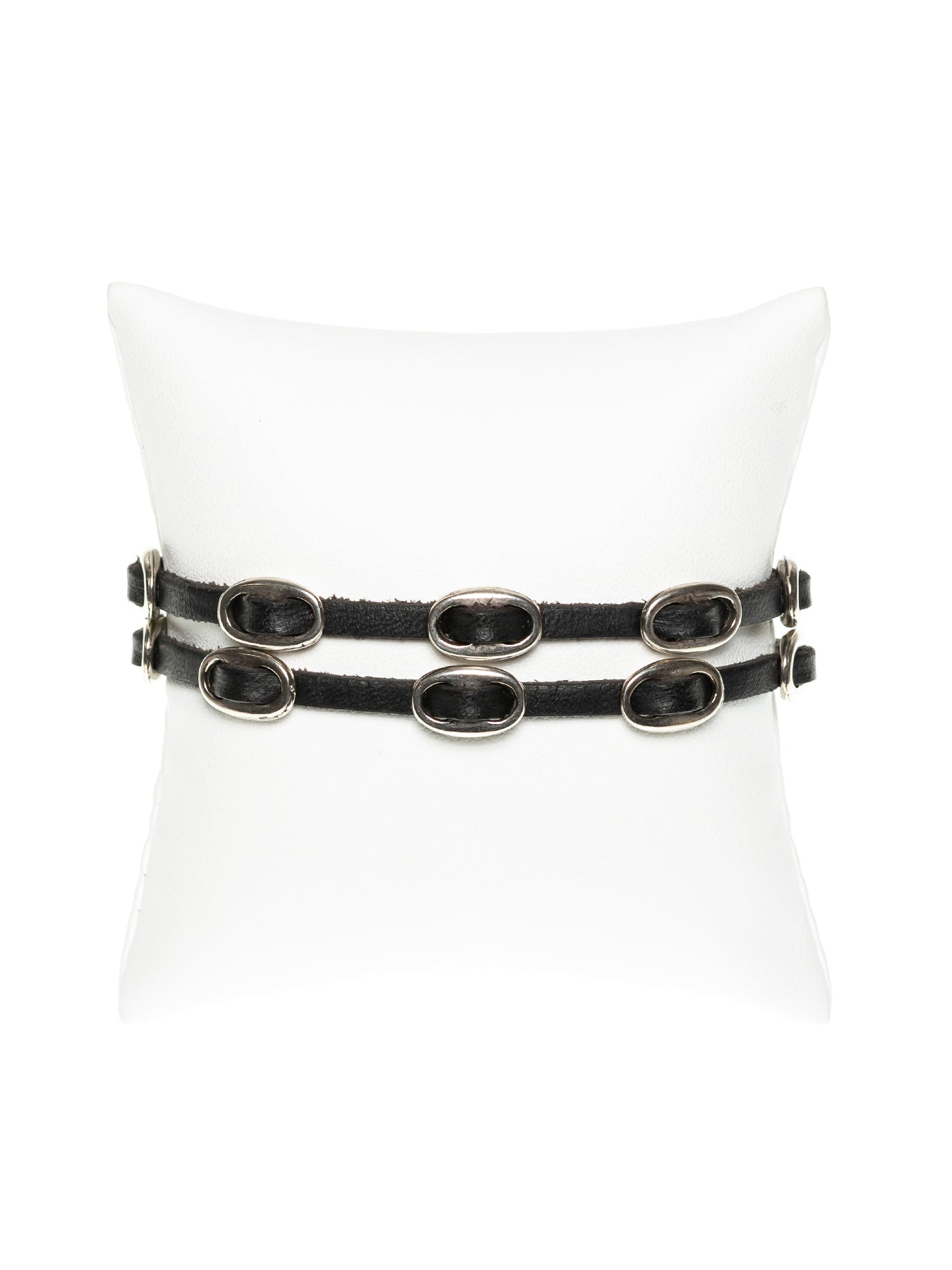 GERALDINE BREMER-WEILL - MANALI DESIGN - AUTRES -BRACELET - CUIR - ROCK - UNISEXE - NOIR