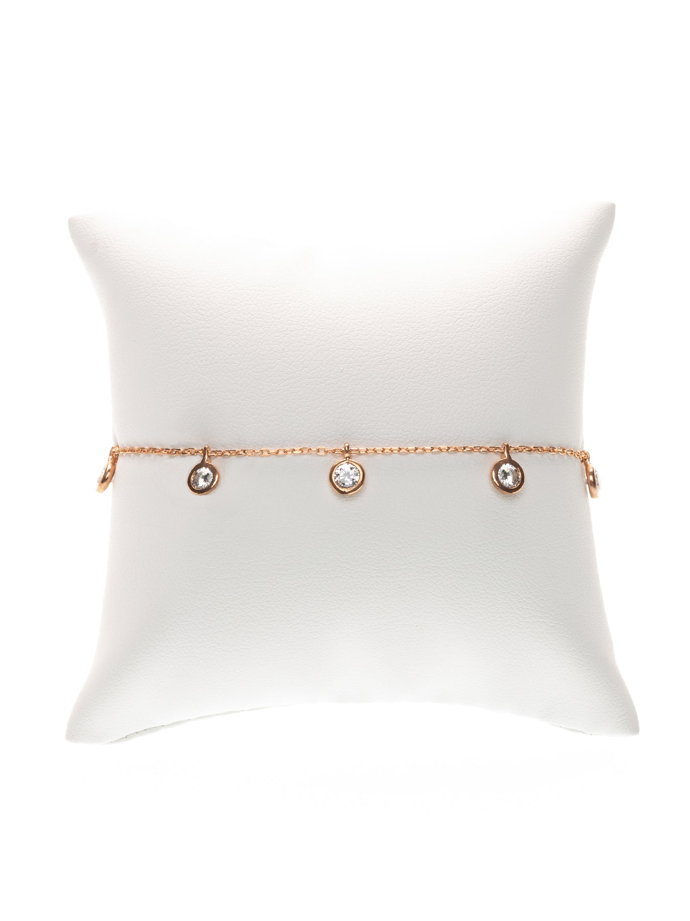 GERALDINE BREMER-WEILL - MANALI DESIGN - BRACELET- CRISTAL - CHAINE - PLAQUÉ OR FIN ROSE -KIMIKO