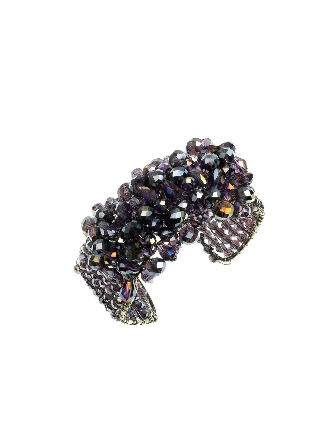 GERALDINE BREMER-WEILL - MANALI DESIGN - BRACELET - CRISTAL - VIOLET