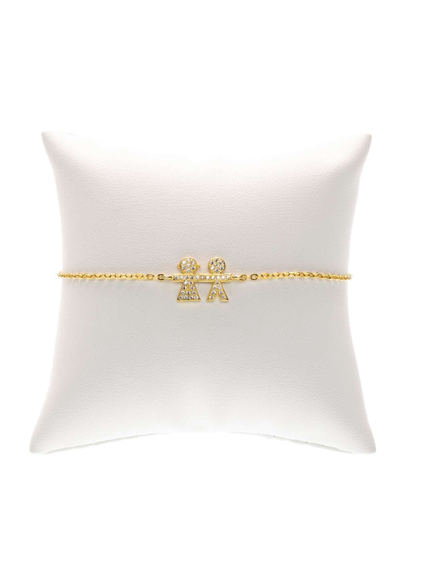 GERALDINE BREMER WEILL - MANALI DESIGN - BRACELET - KIDS - CHAINE - STRASS - PLAQUÉ OR FIN