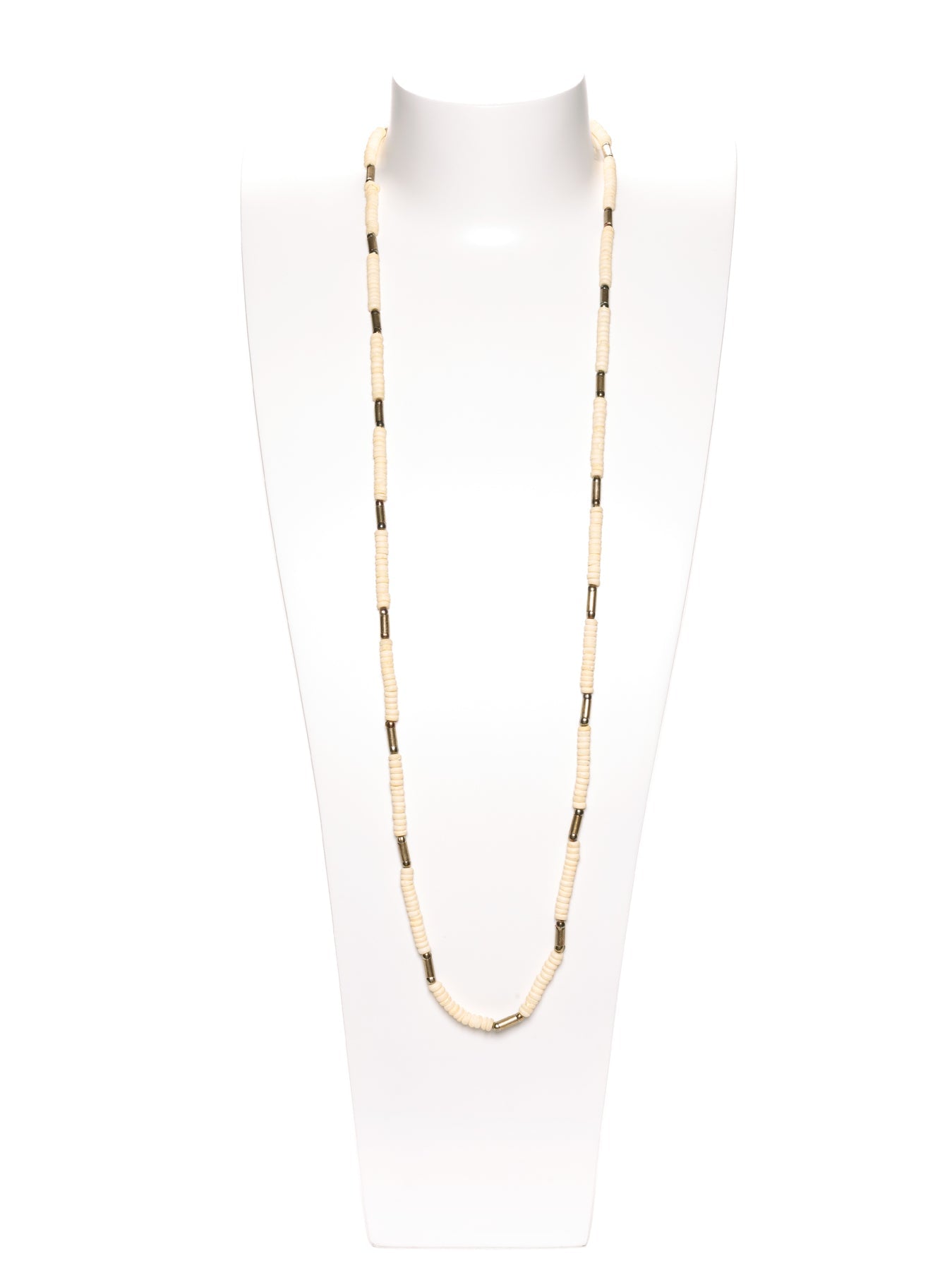 GERALDINE BREMER-WEILL - MANALI DESIGN - COLLIER - SAUTOIR - OS - PERLES - METAL ARGENTE