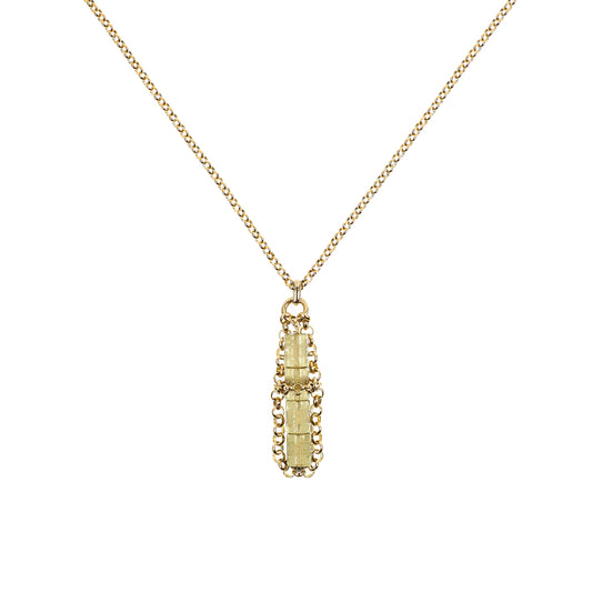 ARABELLA-MANALIDESIGN-GERALDINEBREMERWEILL-SAUTOIR-QUARTZ RUTILE GRAVE-LAITON