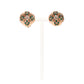 MANALI DESIGN-GÉRALDINE BREMER WEILL-CLIPS-5% D'OR-LAITON-CUIVRE-STRASS SWAROVSKI-VERT-OR-BITHIAT