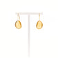 MANALI DESIGN-GERALDINE BREMER WEILL-BOUCLES D'OREILLE-PERCÉES-LAITON PLAQUÉ OR-OEIL DE CHAT-TIGE HYPOALLERGÉNIQUE-JAUNE-MAUD