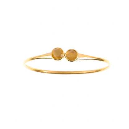 MANALI DESIGN-GERALDINE BREMER WEILL-BRACELET-JAUNE-LAITON PLAQUÉ OR-OEIL DE CHAT-KAMILA